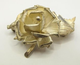MEXICO Large Sterling Rose Brooch 11.75g
