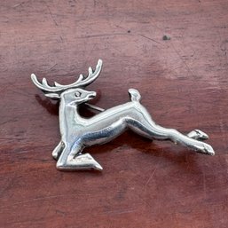 Mexico Silver Reindeer Brooch - 4.25 Grams