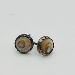 Abalone Sterling Silver Studs .53 G