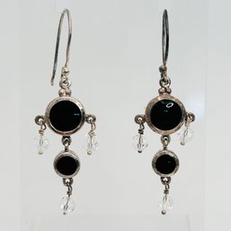 MT Sterling Silver Dangle Earrings 5.23 G