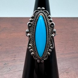 ESPO Turquoise & Sterling Ring - 5.70 Grams - Size 6