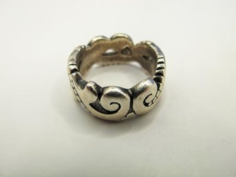 Sterling Detailed Ring 8.41g  Size 6
