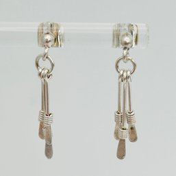 IBB Thailand Sterling Silver Dangle Earrings 1.25 G