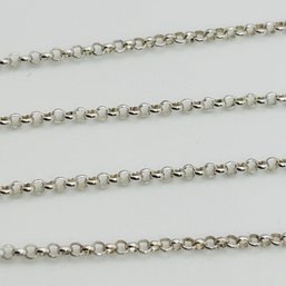 JCM Sterling Silver ROLO Chain Necklace 1.88 G