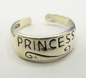 Sterling 'princess' Ring 1.48g  Size 3