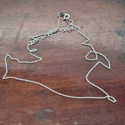 Thai FAS Sterling Adjustable Link Necklace - 1.62 Grams - 17' To 21'