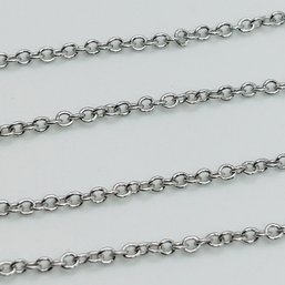 Sterling Silver Vibrant Cable Chain Necklace, 1.85 G