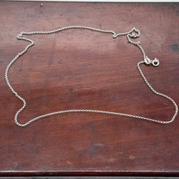 18' Oval Link Necklace - Sterling - 2.49 Grams