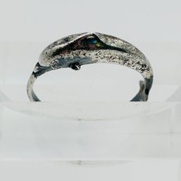 Sterling Silver Dolphin Ring Size 5.5, 1.85 G