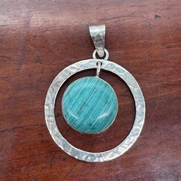 Great Malachite Sterling Pendant - 10.61 Grams