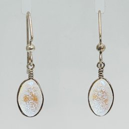 Sterling Silver Opal Earrings 2.49 G