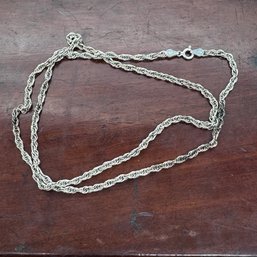 Italian Silver Rope Chain - 11.66 Grams - 24'