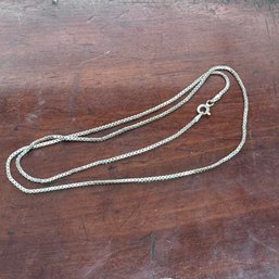 18' Box Necklace - Sterling - 3.95 Grams