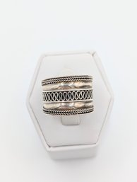 Sterling Bali Rope Wave Ring Sz. 9.   3.8g