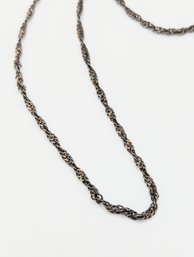 Sterling Rope Chain Necklace 3.9g