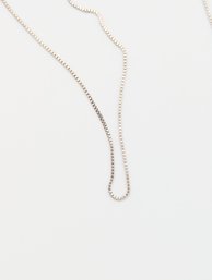 Sterling Box Chain Necklace 1.6g