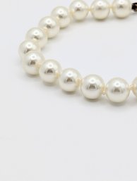 Sterling Imitation Pearls Bracelet 15.2g