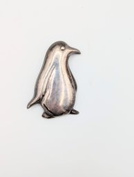 Sterling Penguin Brooch 18.7g