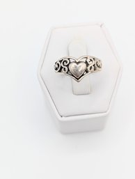 Sterling Heart Ring Sz. 5.5.  3.5g