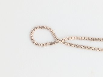 Sterling Box Chain Necklace 1g