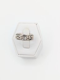 Sterling 'sisters' Ring Sz. 7.  3.9g