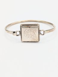 Sterling Square Bangle Bracelet 24.8g