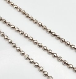 Sterling Silver Ball Chain Necklace 22.1 G