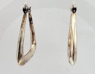 Sterling Silver Hoop Earrings 4.8 G