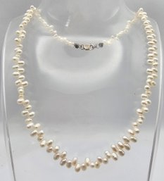 Pearl Sterling Silver Necklace 13.3 G