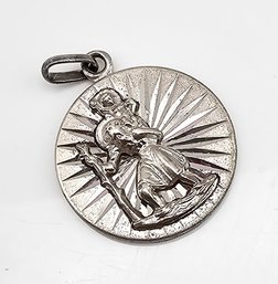 Sterling Silver Religious Pendant 7.8 G