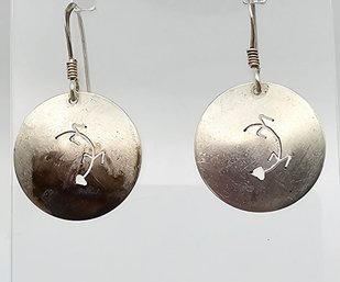 GG Sterling Silver Drop Dangle Earrings 2.4 G