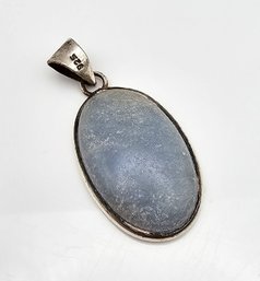 Natural Stone Sterling Silver Pendant 8.4 G