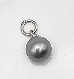 Pearl Sterling Silver Pendant 0.9 G