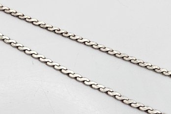 Sterling Silver S Chain Necklace 8.3 G