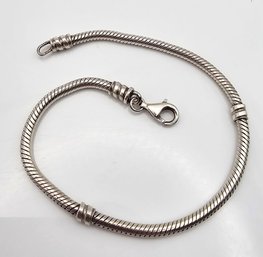 Sterling Silver Charm Bracelet 13.1 G