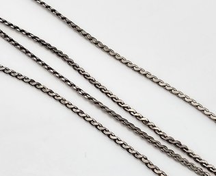 AC Sterling Silver S Chain Necklace 3.4 G