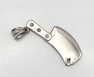CC Sterling And Butchers Knife Charm 1.5 G