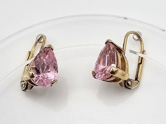 Uncas Mfg. Co Rhinestone Sterling Silver Drop Dangle Earrings 4.1 G