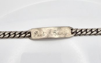 Mexico Sterling Silver ID Bracelet 45.6 G