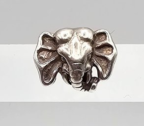 Sterling Silver Elephant Charm 2.2 G