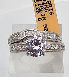 Old New Stock Engagement Ring Set Size 8 7 5 G