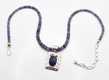 Jay King Mine Finds Sodalite Sterling Silver Necklace 30.6 G