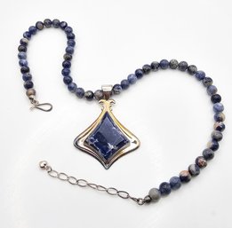 Jay King Mine Finds Sodalite Sterling Silver Necklace 60.6 G