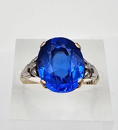 Spinel 10K Gold Cocktail Ring Size 6.25 2.9 G Approximately 3.8 TCW