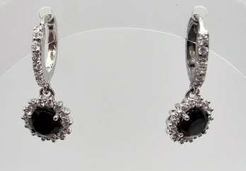 GF Chrysoprase Sterling Silver Drop Dangle Earrings 3.8 G Approximately 1.7 TCW