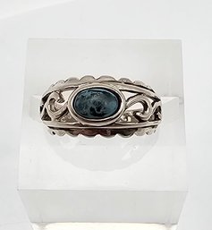 CA Turquoise Sterling Silver Ring Size 4 2.1 G