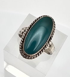 Bell Trading Post Turquoise Sterling Silver Ring Size 6 4.8 G