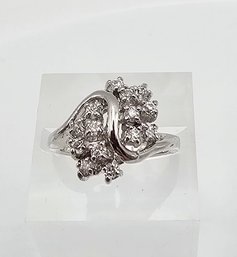 Tourmaline Sterling Silver Cocktail Ring Size 4.75 3.8 G