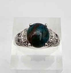 Agate Sterling Silver Ring Size 5.5 5.5 G