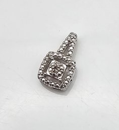 Diamond Sterling Silver Pendant 1.2 G